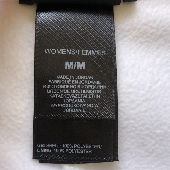 The North Face Women’s White Fleece Full Zip Jacket Size Medium - Picture 4 of 5